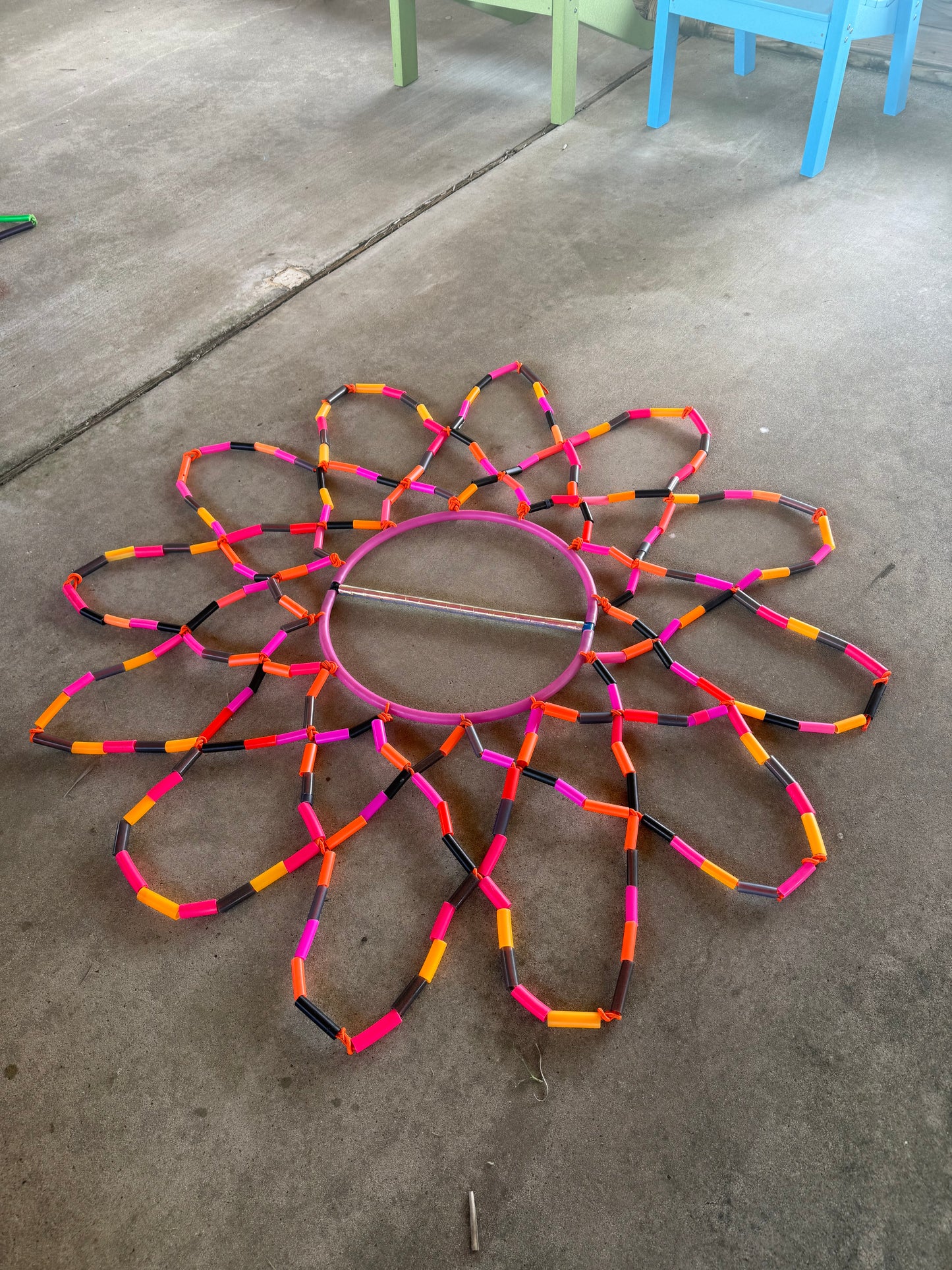 OPB Sunwheel beaded with static rope