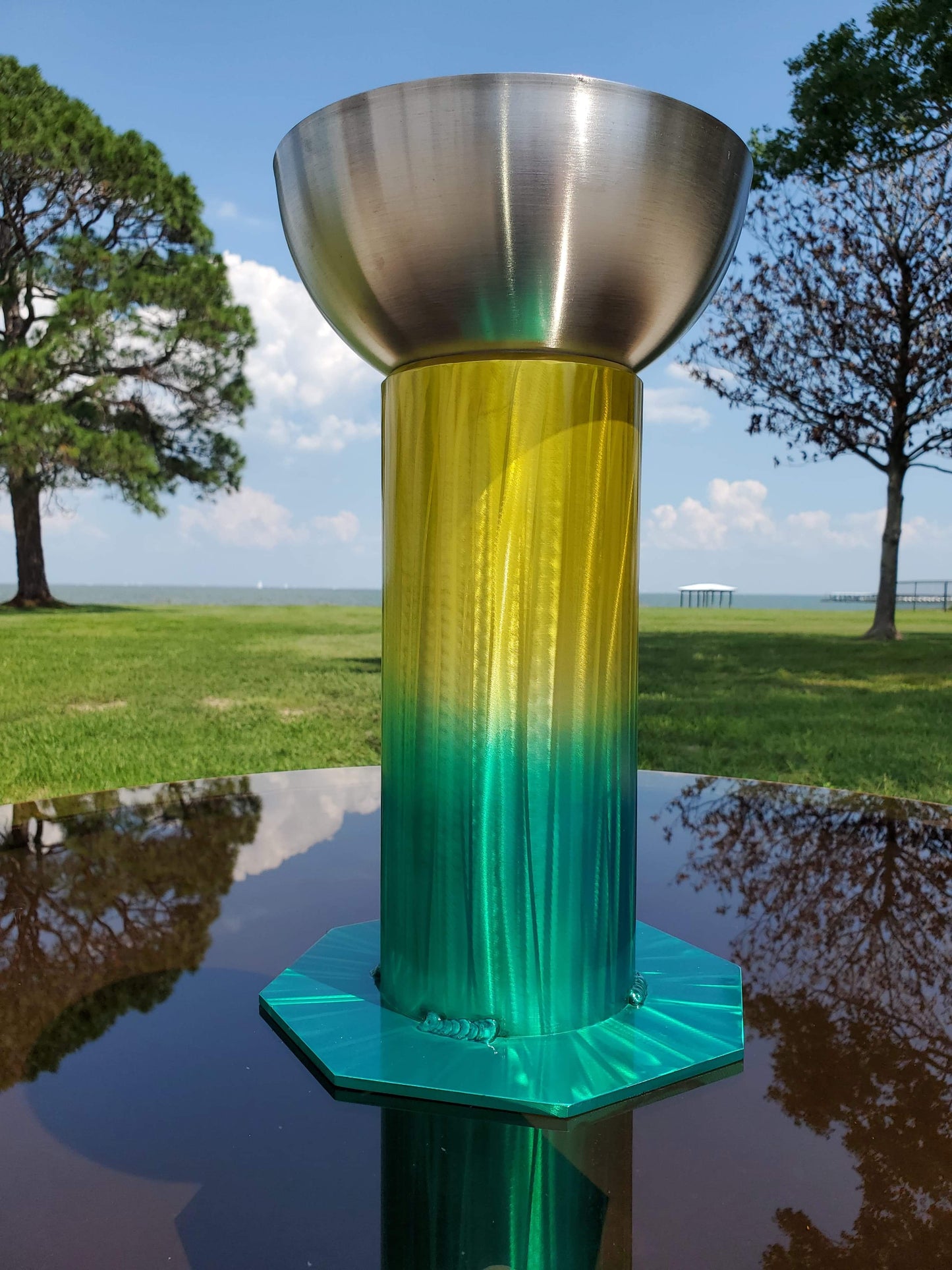 Two-toned Fire Bubbler