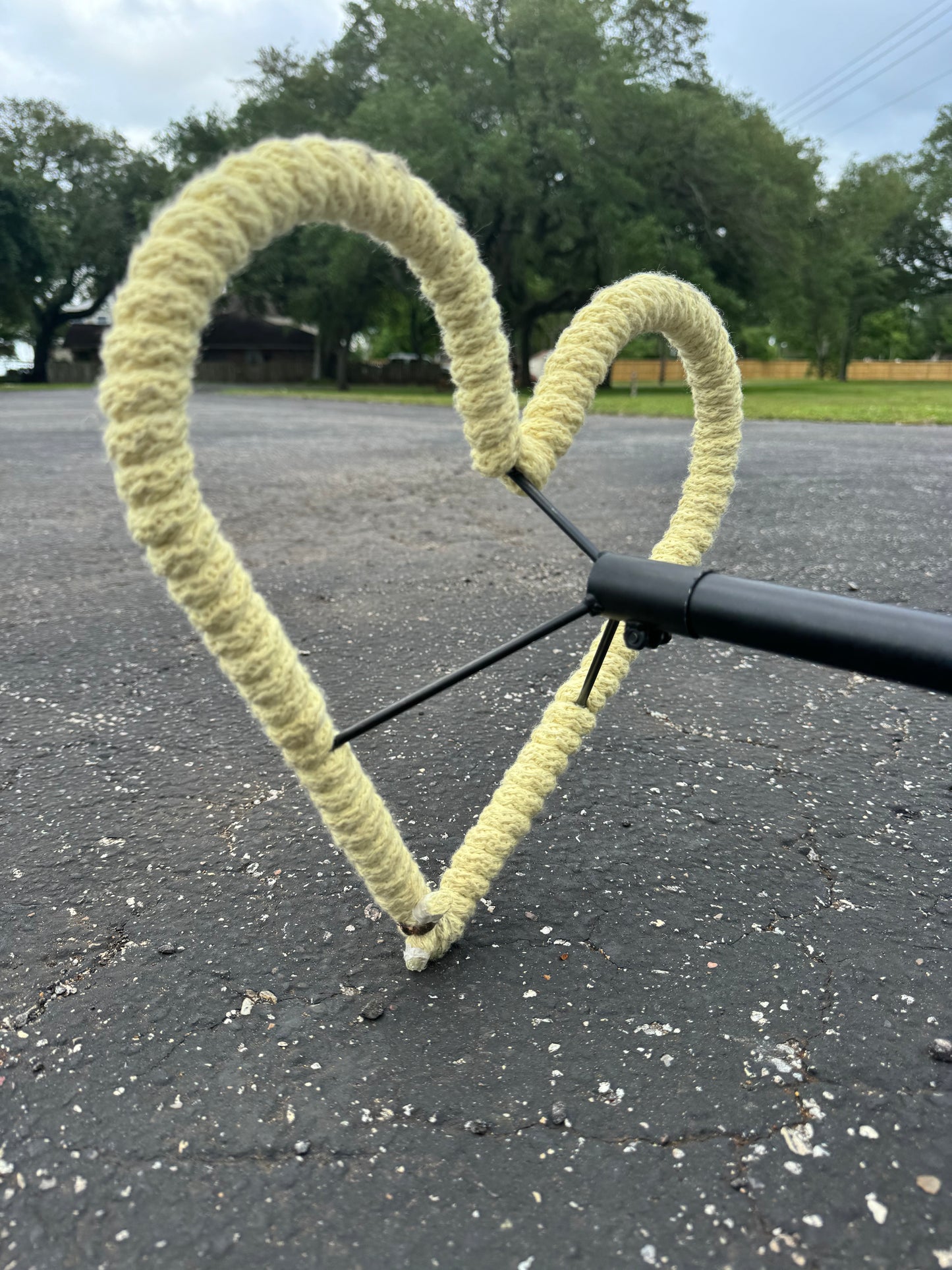 Staff with Shaped removable heads breaks down for easy transport