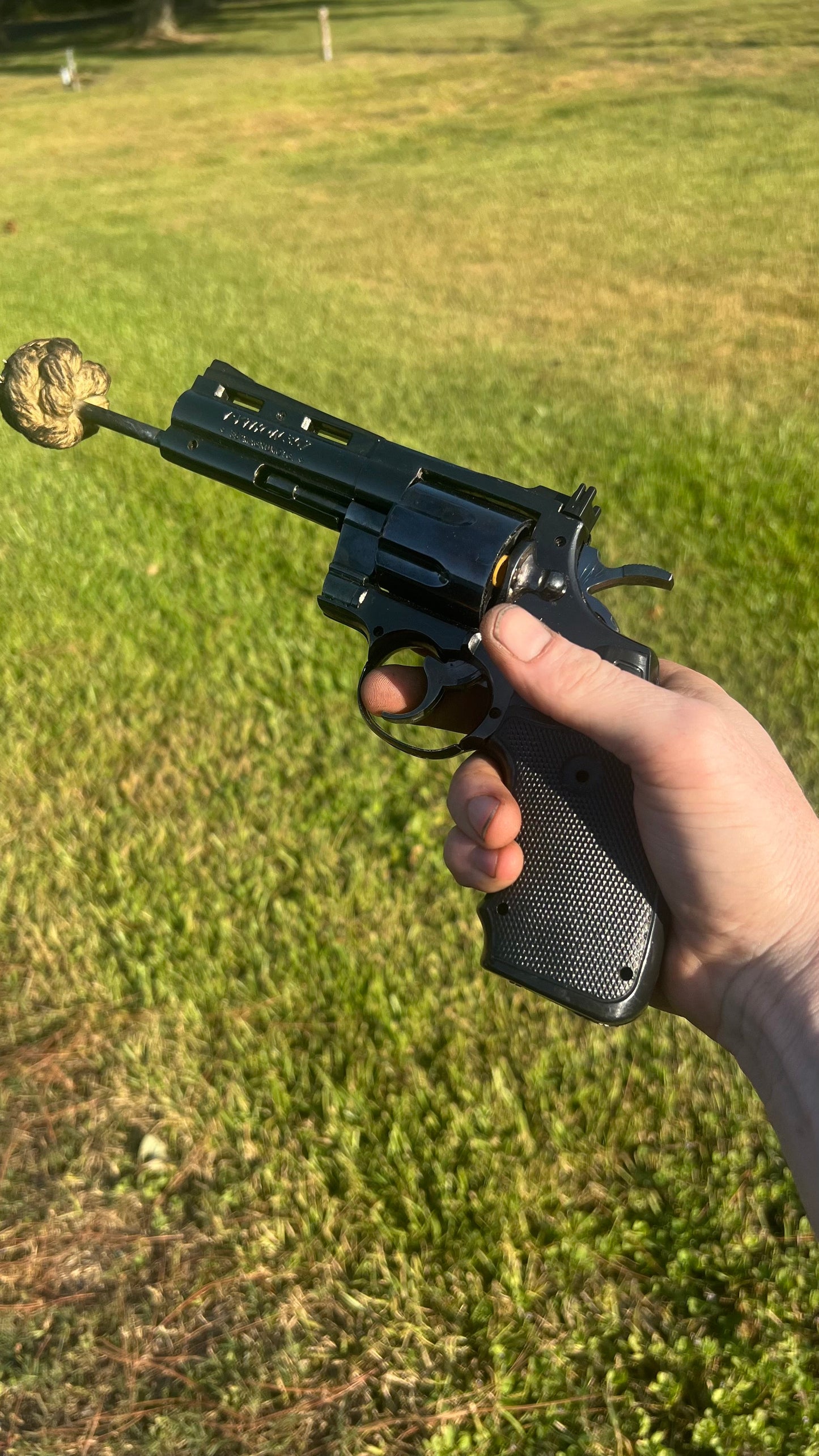 Self Lighting Pistol Fire Prop
