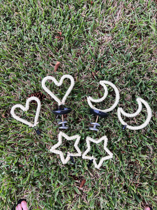 Palm Torches with Interchangeable heart moon or star-shaped wick
